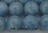 CAQ705 15.5 inches 14mm round natural aquamarine beads wholesale