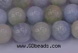 CAQ783 15.5 inches 10mm round natural aquamarine beads