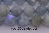 CAQ792 15.5 inches 10mm faceted nuggets aquamarine gemstone beads