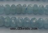 CAQ81 15.5 inches 4*7mm faceted rondelle AA grade aquamarine beads