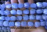 CAQ862 15.5 inches 10*12mm - 12*14mm faceted nuggets aquamarine beads