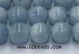 CAQ906 15.5 inches 6mm round aquamarine gemstone beads