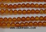 CAR105 15.5 inches 3mm round natural amber beads