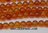 CAR106 15.5 inches 4mm round natural amber beads