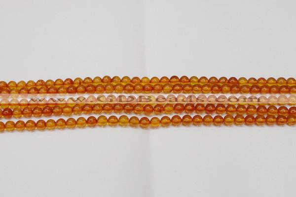 CAR107 15.5 inches 5mm round natural amber beads