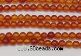 CAR110 15.5 inches 3mm round natural amber beads