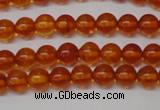 CAR111 15.5 inches 4mm round natural amber beads