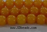 CAR402 15.5 inches 8mm round synthetic amber beads wholesale