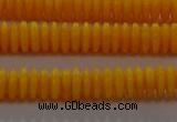 CAR408 15.5 inches 2*6mm rondelle synthetic amber beads wholesale