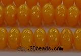 CAR410 15.5 inches 6*9mm rondelle synthetic amber beads wholesale