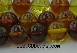 CAR503 15.5 inches 9mm - 10mm round natural amber beads wholesale