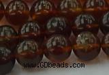 CAR529 15.5 inches 9mm - 10mm round natural amber beads wholesale