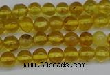 CAR550 15.5 inches 4mm - 5mm round natural amber beads wholesale