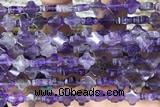 CARV31 15 inches 8mm carved flower amethyst gemstone beads