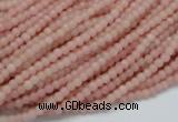 CAS01 15.5 inches 3mm round pink angel skin gemstone beads