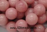 CAS07 15.5 inches 14mm round pink angel skin gemstone beads