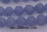 CAS211 15.5 inches 8mm faceted nuggets blue angel skin gemstone beads