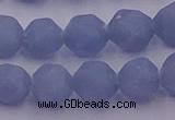 CAS213 15.5 inches 12mm faceted nuggets blue angel skin gemstone beads