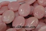 CAS22 15.5 inches 18*25mm oval pink angel skin gemstone beads