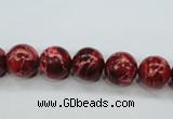 CAT162 15.5 inches 10mm round dyed natural aqua terra jasper beads