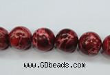 CAT164 15.5 inches 14mm round dyed natural aqua terra jasper beads