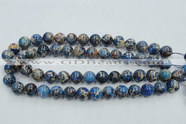 CAT215 15.5 inches 18mm round dyed natural aqua terra jasper beads