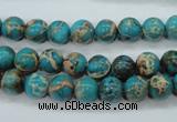 CAT75 15.5 inches 8mm round dyed natural aqua terra jasper beads