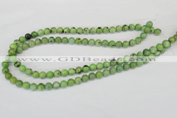 CAU02 round 8mm australia chrysoprase gemstone beads Wholesale