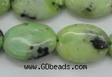 CAU204 15.5 inches 18*25mm oval Australia chrysoprase beads