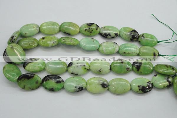 CAU204 15.5 inches 18*25mm oval Australia chrysoprase beads