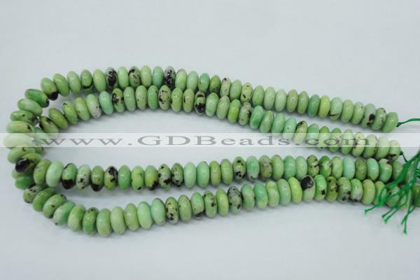 CAU220 15.5 inches 6*12mm rondelle Australia chrysoprase beads