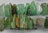 CAU408 15.5 inches 5*10mm - 10*15mm Australia chrysoprase chips beads