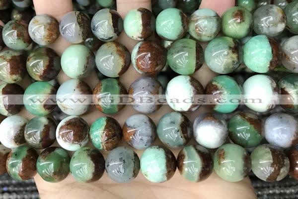 CAU457 15.5 inches 12mm - 13mm round Australia chrysoprase beads