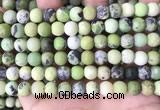 CAU479 15.5 inches 8mm round matte Australia chrysoprase beads