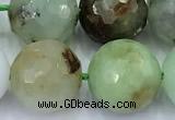 CAU562 15 inches 10mm faceted round Australia chrysoprase beads