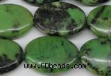 CAU67 15.5 inches 18*25mm oval Australia chrysoprase beads