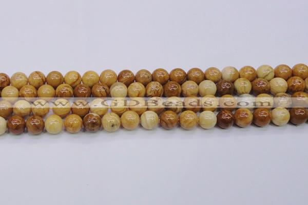 CAY05 15.5 inches 12mm round African yellow jasper beads wholesale