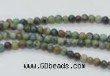 CAZ06 15.5 inches 4mm round natural azurite gemstone beads