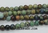 CAZ07 15.5 inches 6mm round natural azurite gemstone beads