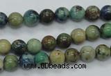 CAZ08 15.5 inches 8mm round natural azurite gemstone beads