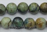 CAZ11 15.5 inches 14mm round natural azurite gemstone beads