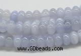 CBC04 15.5 inches 4*8mm rondelle  blue chalcedony beads wholesale