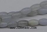 CBC23 15.5 inches 4*7mm rice blue chalcedony beads wholesale