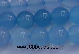 CBC253 15.5 inches 10mm A grade round ocean blue chalcedony beads