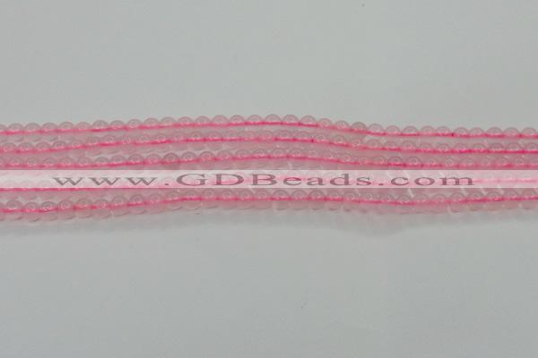 CBC300 15.5 inches 4mm round pink chalcedony beads wholesale