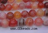 CBC401 15.5 inches 6mm A grade round orange chalcedony beads