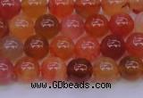 CBC412 15.5 inches 8mm AA grade round orange chalcedony beads