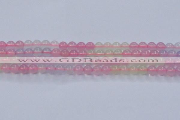 CBC421 15.5 inches 6mm round mixed chalcedony beads wholesale