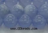 CBC454 15.5 inches 12mm round blue chalcedony beads wholesale