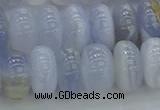 CBC473 15.5 inches 7*12mm rondelle blue chalcedony beads